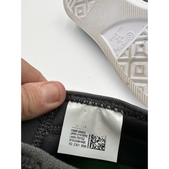 CONVERSE ALL ⭐️ STAR Low Top Sneakers Shoes‎ Size Men 12, Women 14, Green/gray - Picture 15 of 16